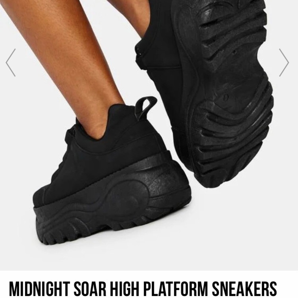 New Bamboo Midnight Soar Platform Sneakers Size 8